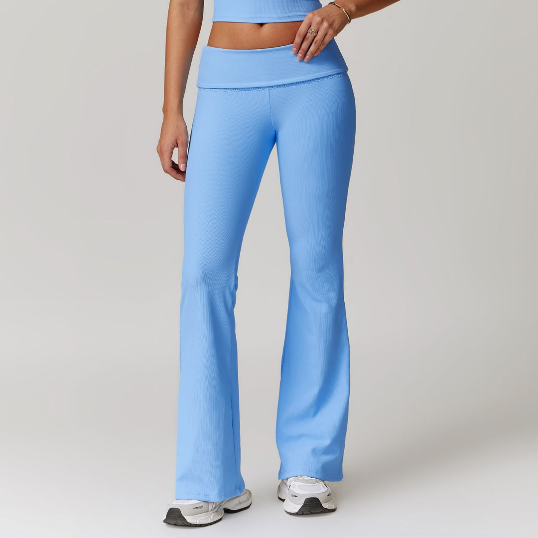 W&W Mode | Sophistizierte Fitness Enganliegende Flare Yoga-Hose