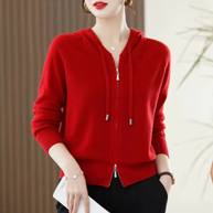 WW | Strickpullover Mit Kapuze Aus Kaschmir