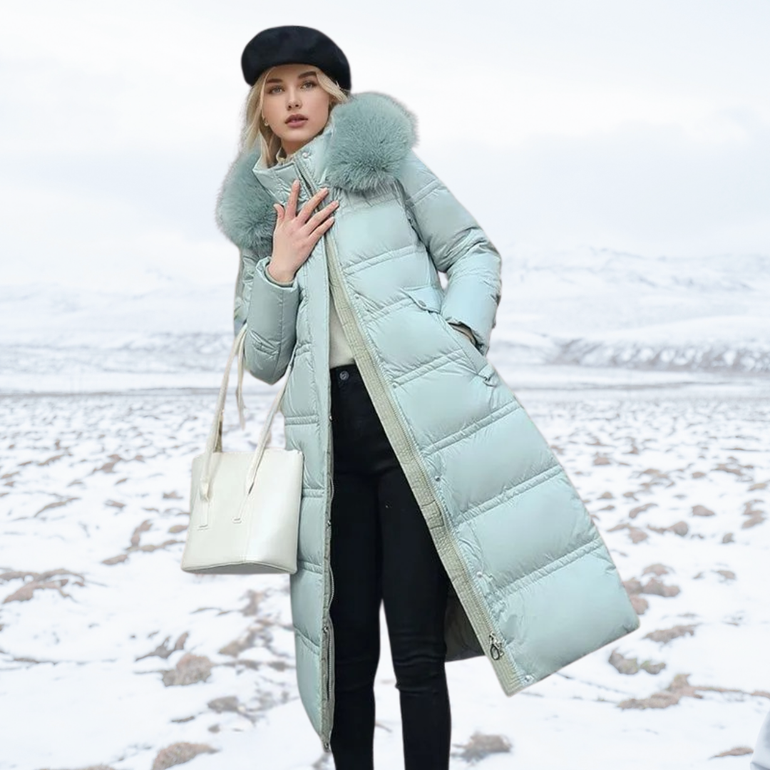 W&W Mode | Luxuriöser Kunstpelz-Wintermantel für Damen