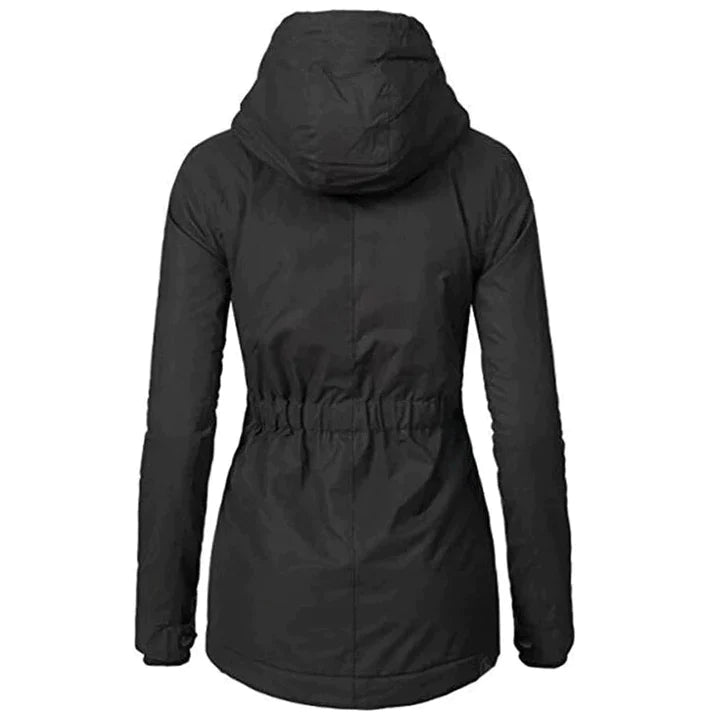 W&W Mode - Gefütterter Wintermantel mit Kapuze wasserdicht Damen