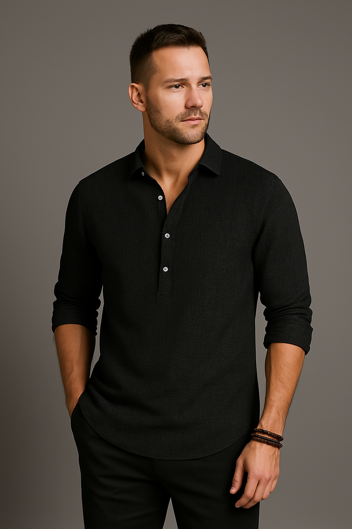 W&W Mode | Leinen Herrenpolo