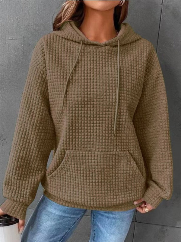 WW | Damen Pullover Hoodie mit Kordelzugkapuze