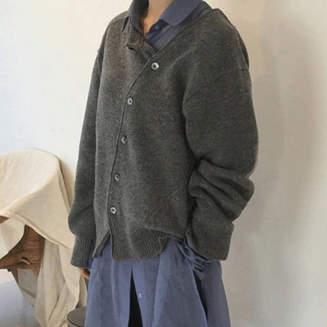 Jacke aus kuscheligem Material mit verspielter Knopfleiste