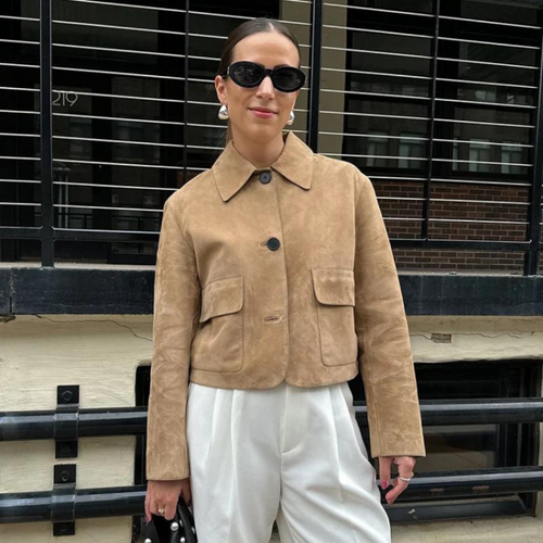 WW | Beige Lederjacke