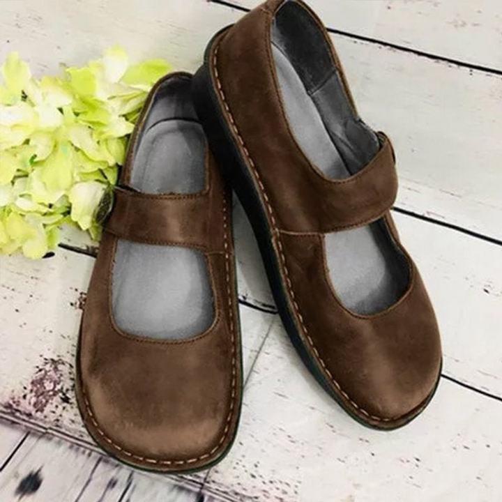 W&W Mode | Damen Weinlese Einstiegs Sandalen Frauen Schuhe Aus Wildleder