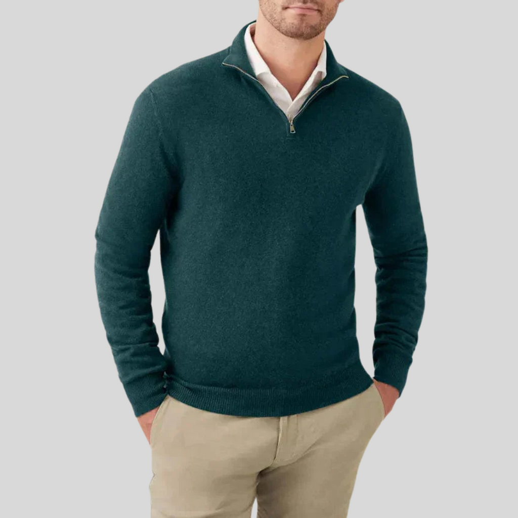 WW | Komfortable Herren Half Zip Pullover Für Elegante Anlässe