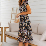 WW | Kleid in Midi Länge, Ideal Für Frühling Und Den Täglichen Gebrauch