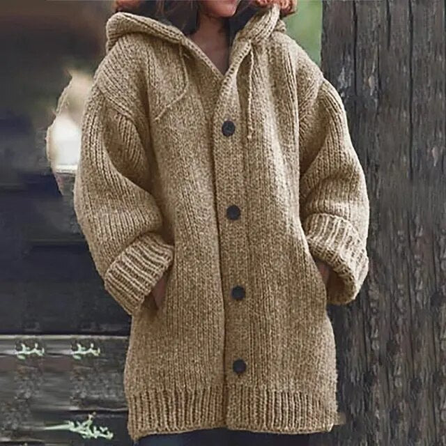 WW | Lange Kapuzenjacke