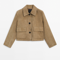 WW | Wildleder Cropped Jacke