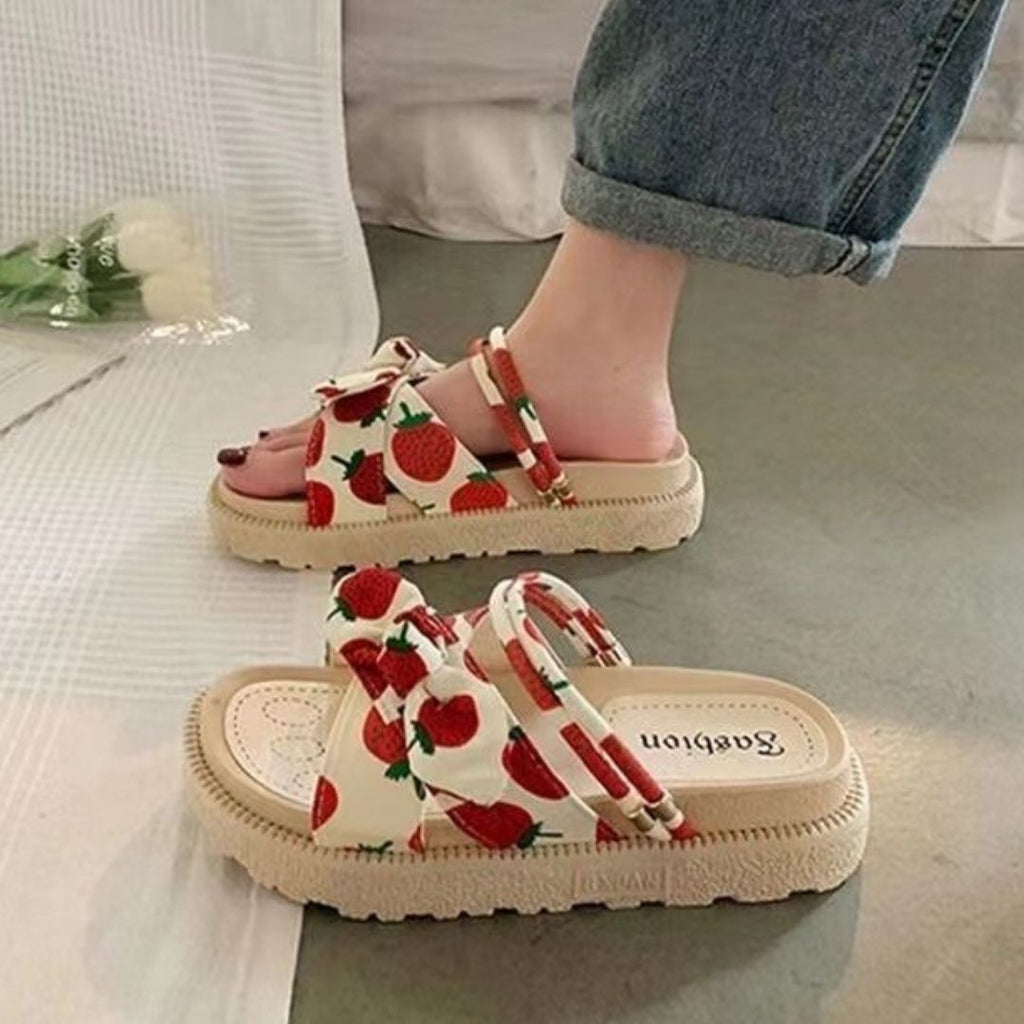 WW | Elegante Damensandalen Mit Schleife