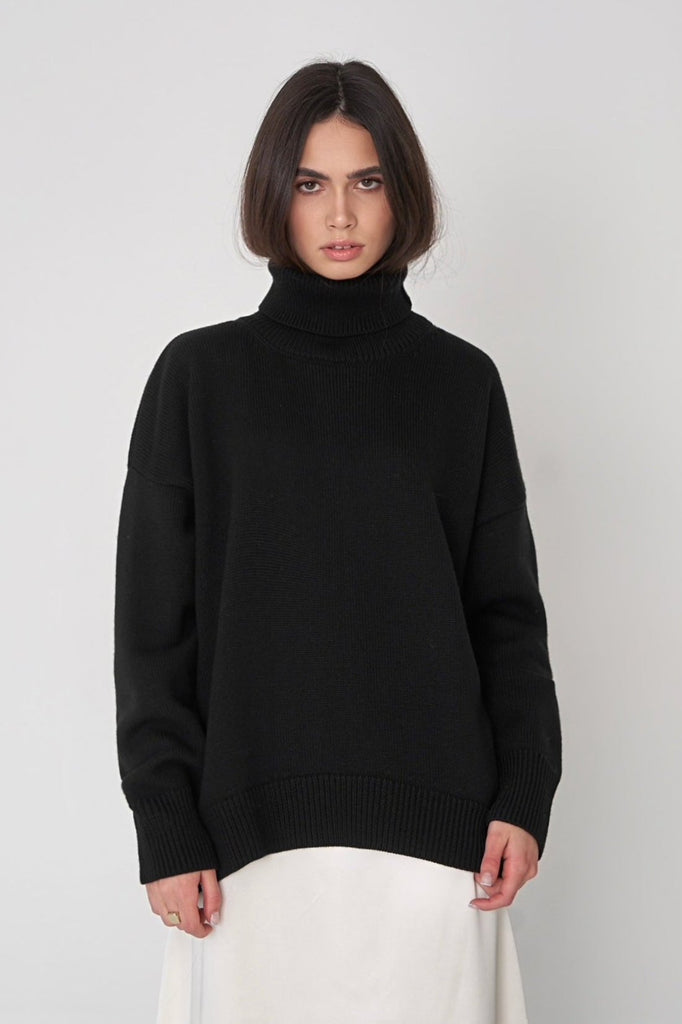 WW | Lieblicher Winter Hoher Kragen Pullover