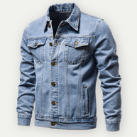 WW | Klassische Denim Truckerjacke Für Herren