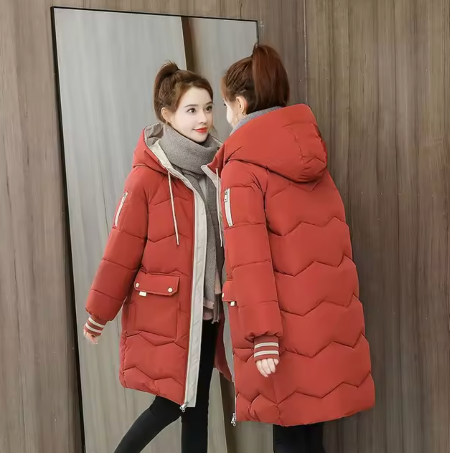 WW | Lange Parka Baumwolljacke