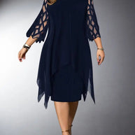 WW | Elegantes Plus Size Spitzen Midi Kleid