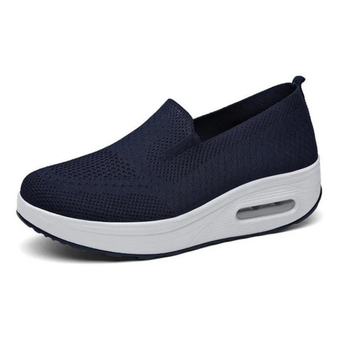 W&W Mode – Luftgepolsterte, atmungsaktive, einfarbige Damen-Slipper