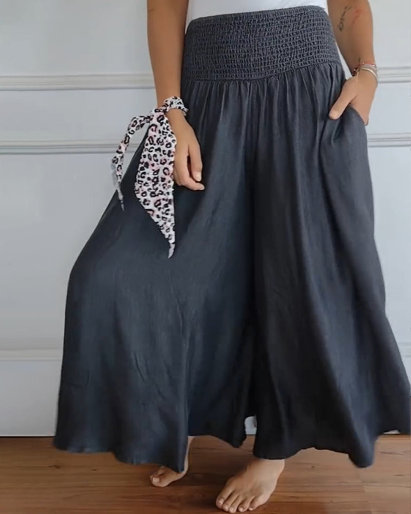 WW | Hose mit Elastischem Bund und Weiten Beinen