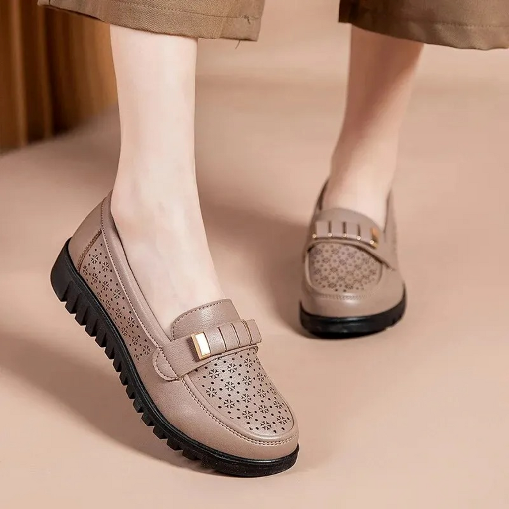 WW | Slipper on Business Formelle Stil Leder Damen Slipper