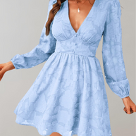WW | V-ausschnitt Minikleid