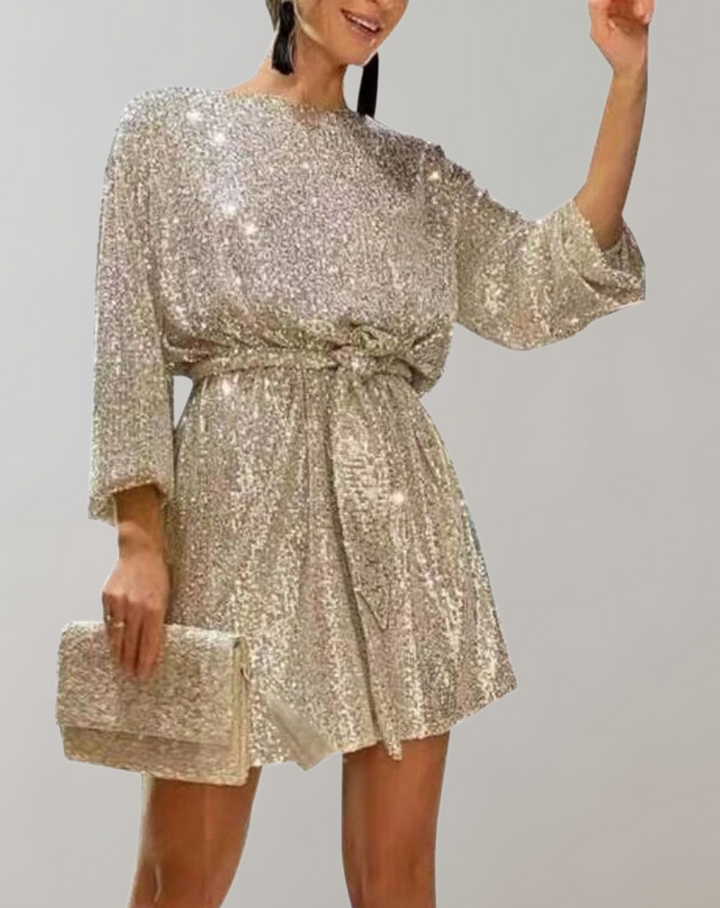 W&W Mode -  Glitzerndes Paillettenkleid für Damen