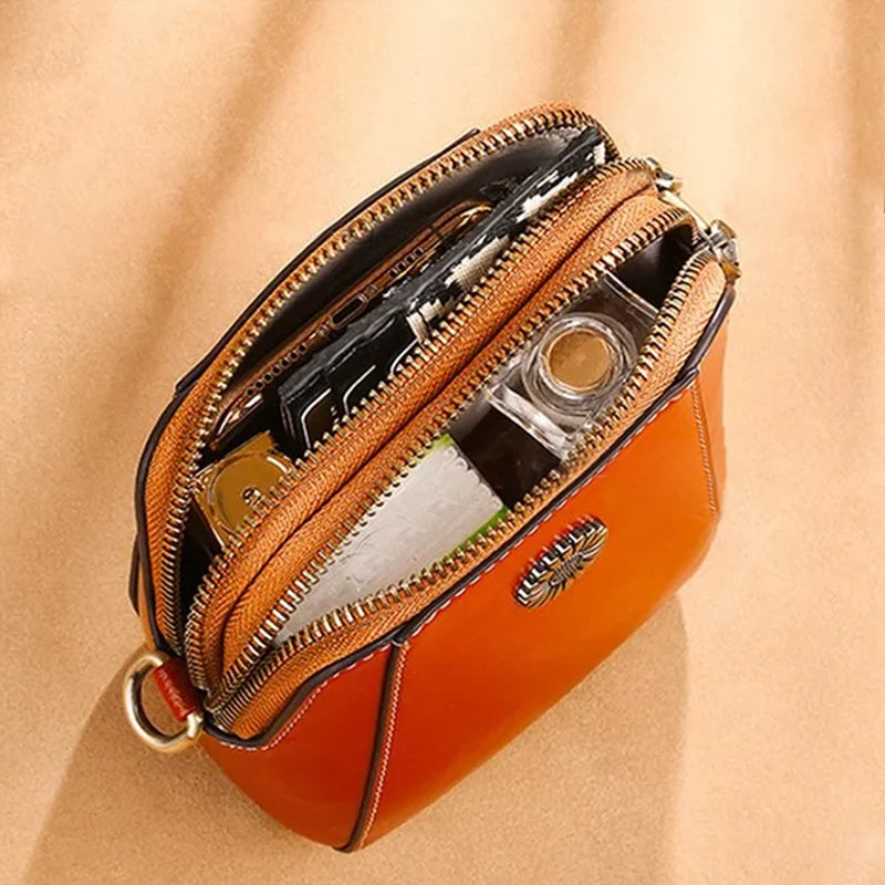 WW | Elegante Leder Umhängetasche