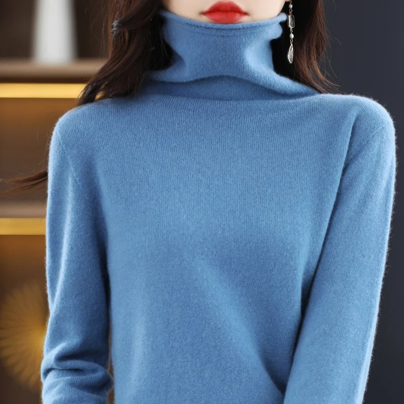 WW | Luxe Cashmere Pullover Damen Weicher Rollkragenpullover, Warm & Stilvoll