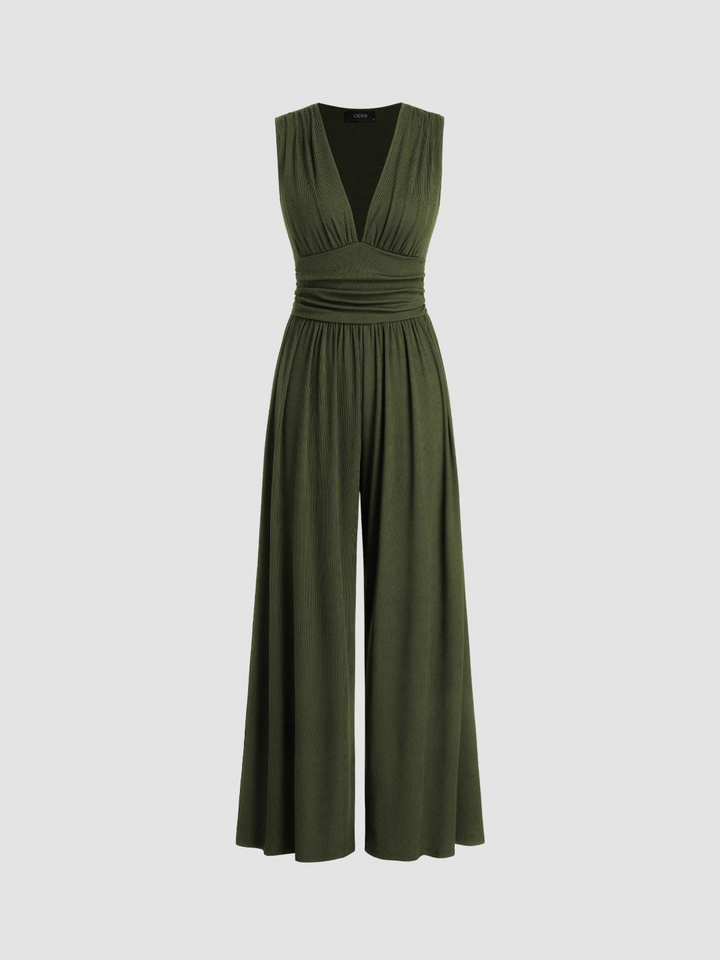 W&W Mode | Eleganter Damen Jumpsuit Mit V-Ausschnitt Für Frauen