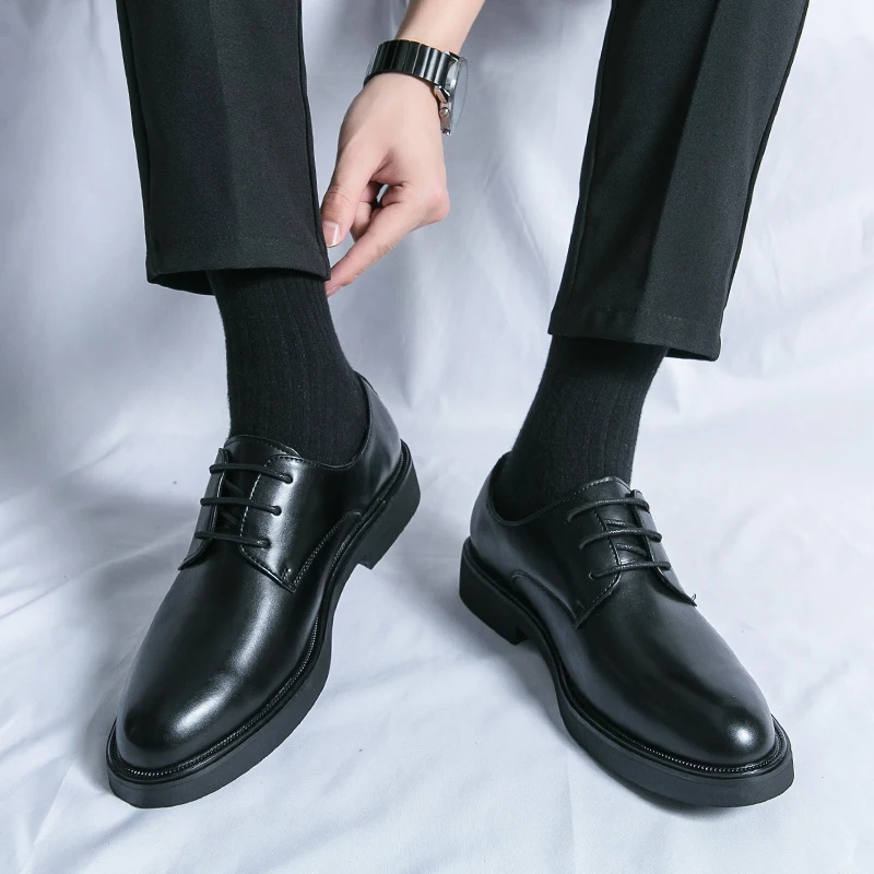 W&W Mode | Elegante Herrenschuhe Aus Leder Mit Schnürung Und Rutschfester Sohle