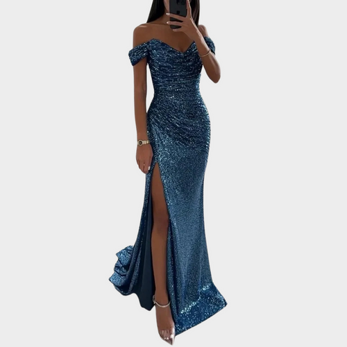 W&W Mode | Damen Lange Elegante Abendkleid Mit Schlitz Für Frauen