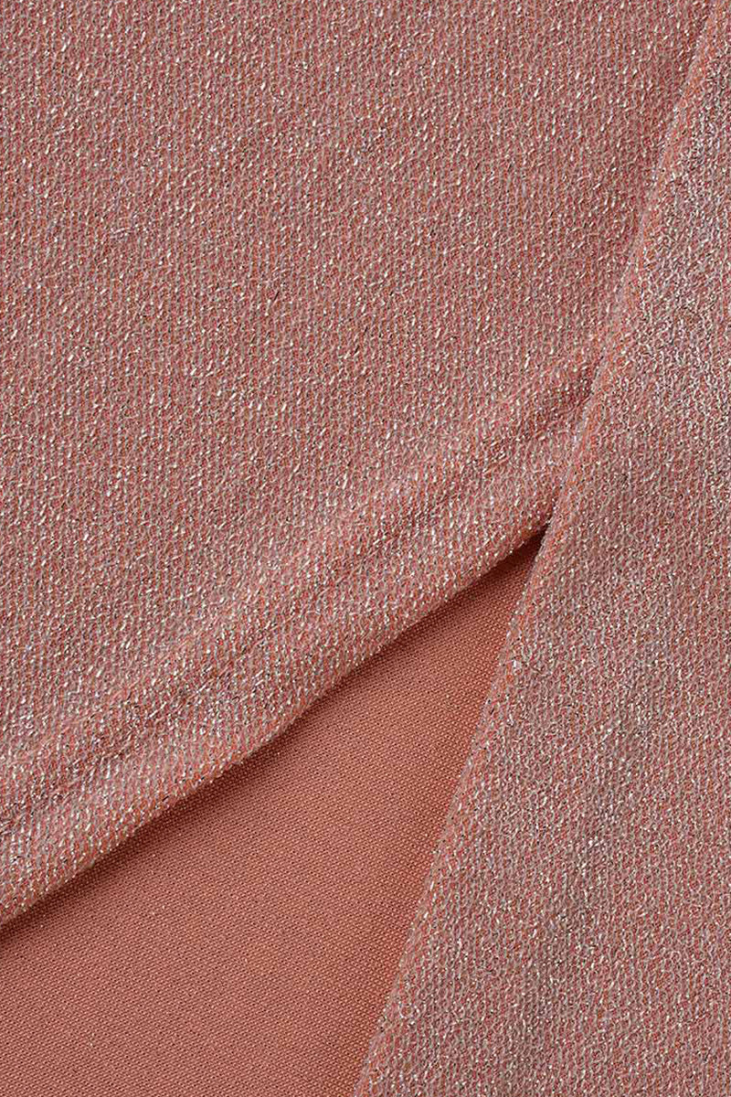 Hüfttuch mit Schlitzkragen Maxikleid