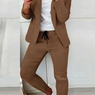 WW | Langärmeliger Blazer Und Hose Stil