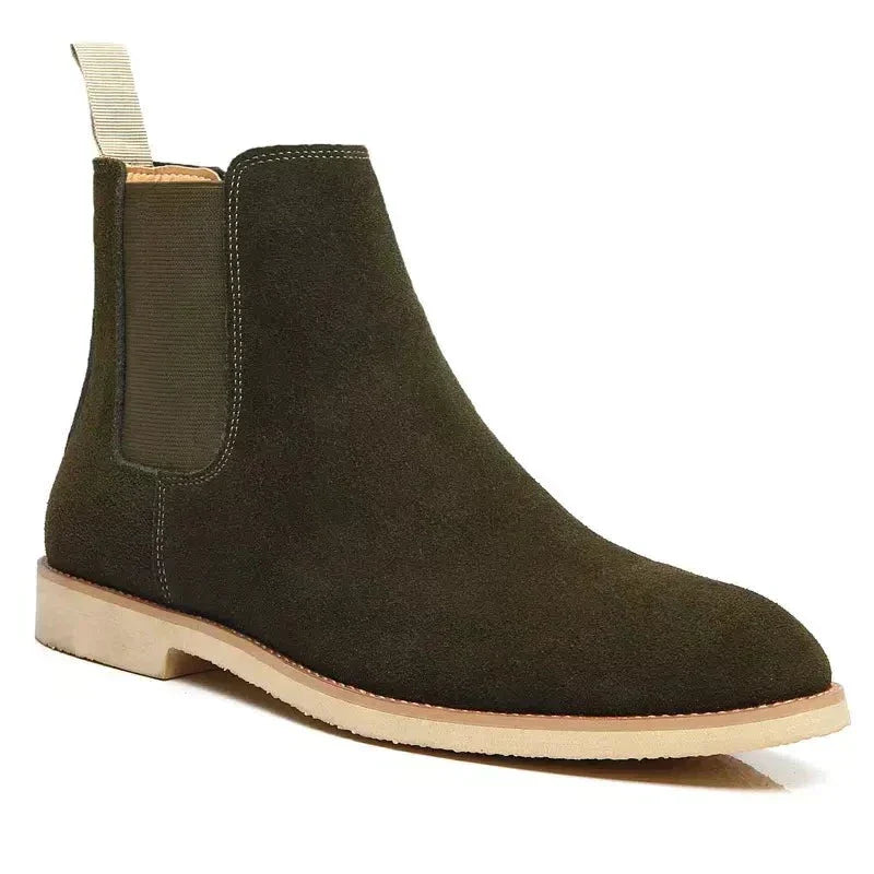 WW | Luxe Kalb Wildleder Chelsea Boots Mit Leder Innensohle