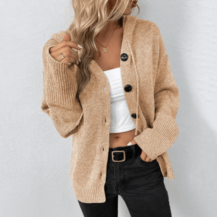 W&W Mode | Leichter Knopf Strickjacke Für Frauen