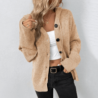 WW | Leichter Knopf Strickjacke Für Frauen