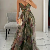 WW | Enchant My Love Print Maxi Kleid