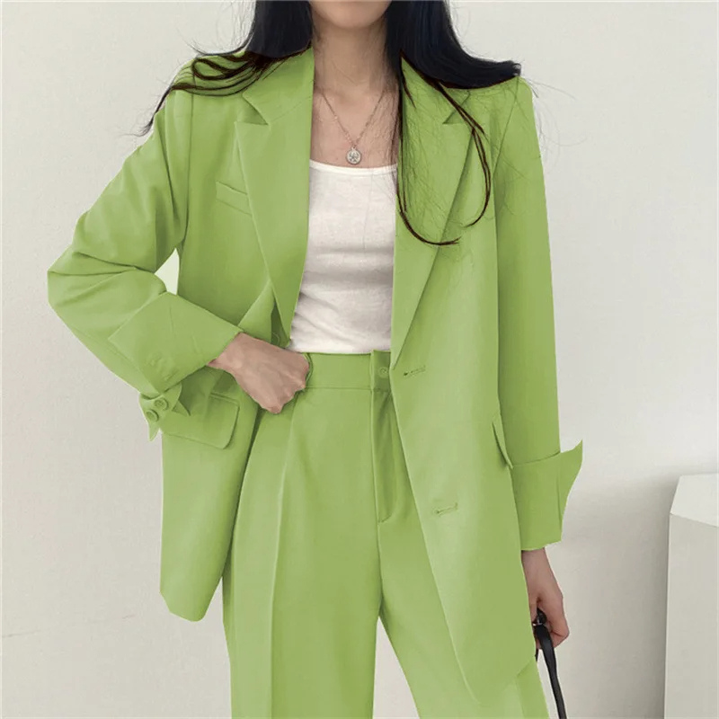 W&W Mode | Langer Damenblazer mit Breitem Revers und Relaxter Passform