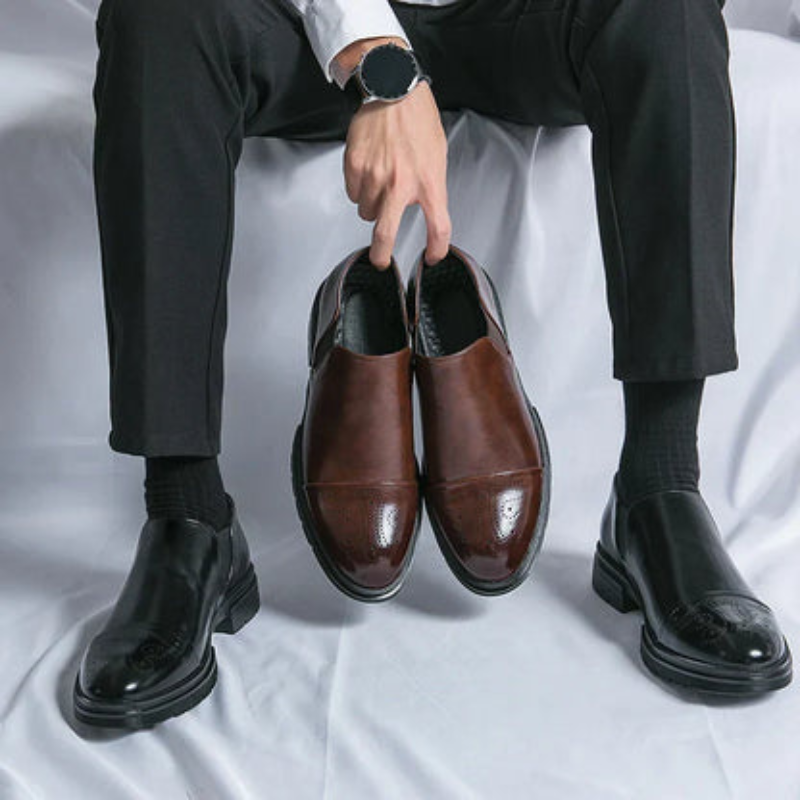 W&W Mode | Elegante Herrenschuhe Klassische Slipper Anzugschuhe Mit Eleganter Verarbeitung