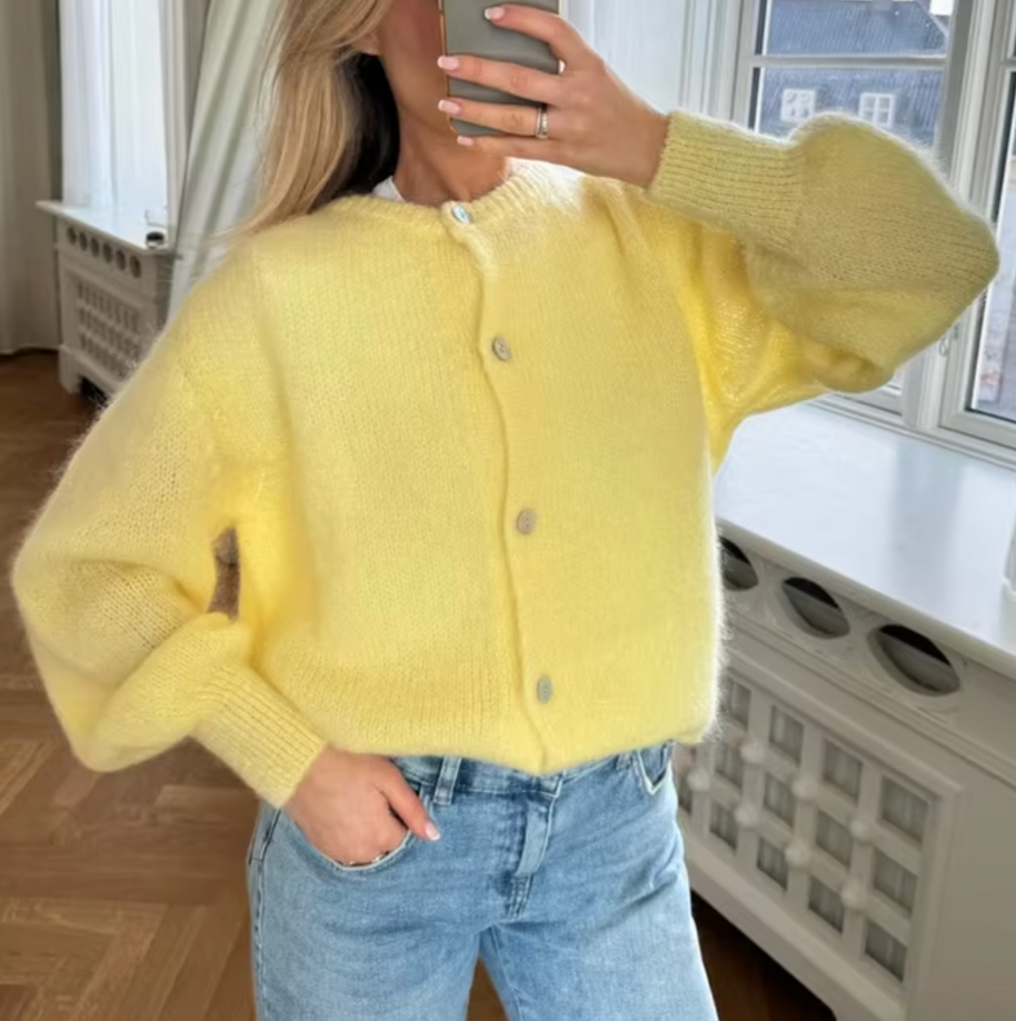 WW – Gebreid vest met knoopsluiting