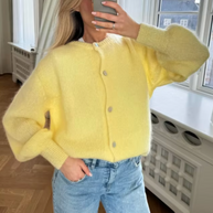 WW – Gebreid vest met knoopsluiting