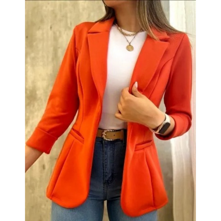 W&W Mode – Vintage-Damenblazer ohne Schnalle