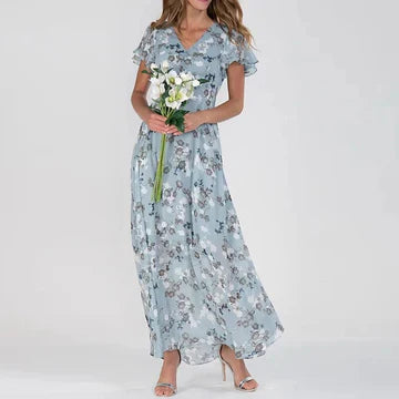 WW | Langes Sommerkleid mit Blumenmuster