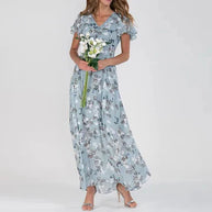WW | Langes Sommerkleid mit Blumenmuster