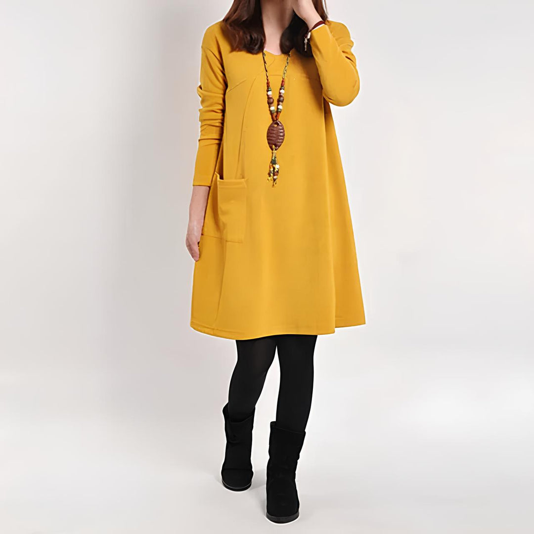 W&W Mode - Damen Elegantes Kleid, Stilvoll & Feminin Geschnitten
