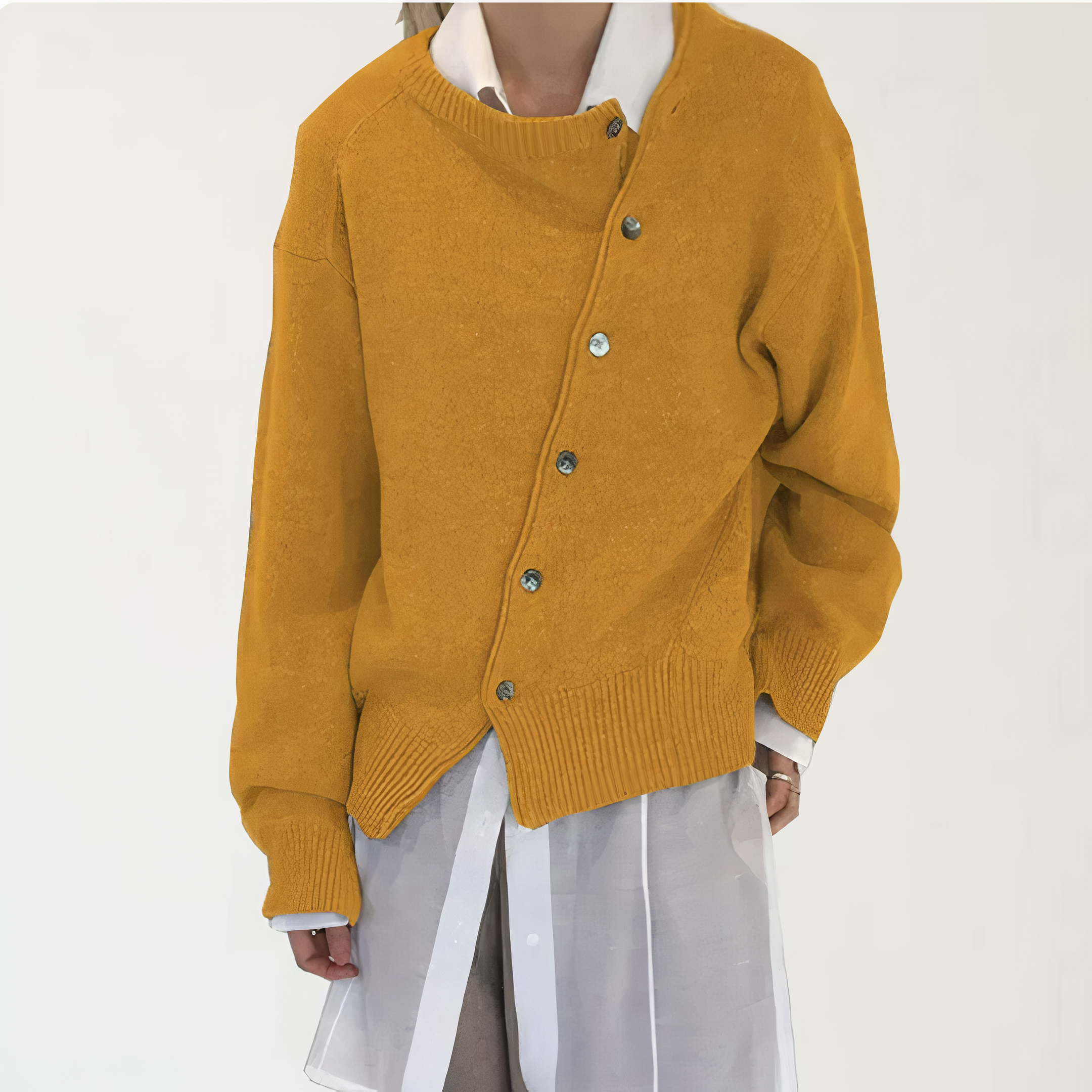 Wickeljacke mit verspielten Knopfdetails