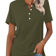 WW | Nachhaltiges Poloshirt Damen Polo Shirt Mit Kragen Und Knopfverschluss