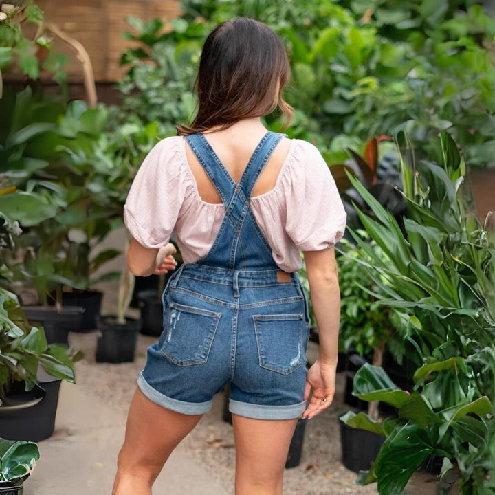 W&W Mode | aus Denim mit hoher Taille Shorts