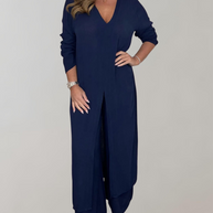 WW - Langes Top mit elegantem hohem Schlitz