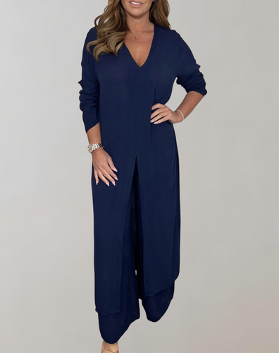 WW - Langes Top mit elegantem hohem Schlitz