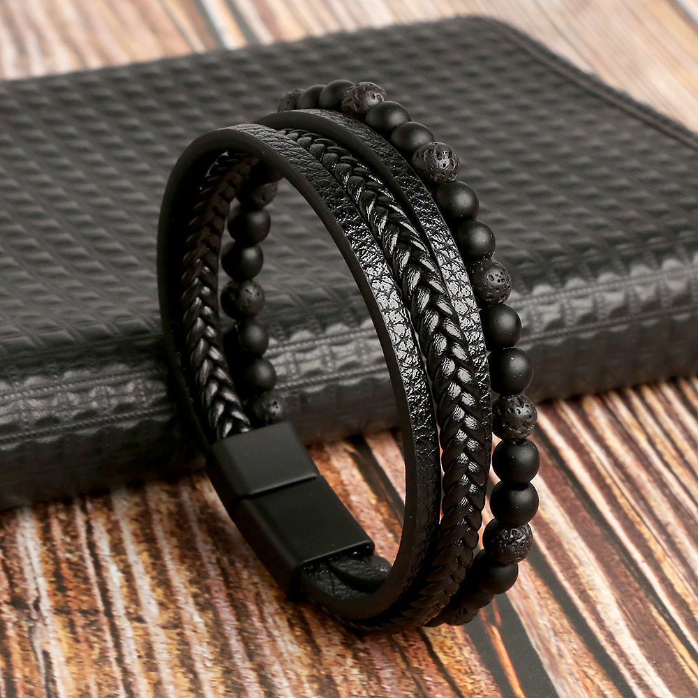 W&W Mode | Stilvolles Lederarmband Satz Für Herren