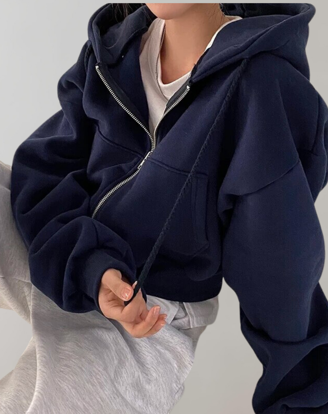 W&W Mode - Frauen Solid Hooded Sweatshirt