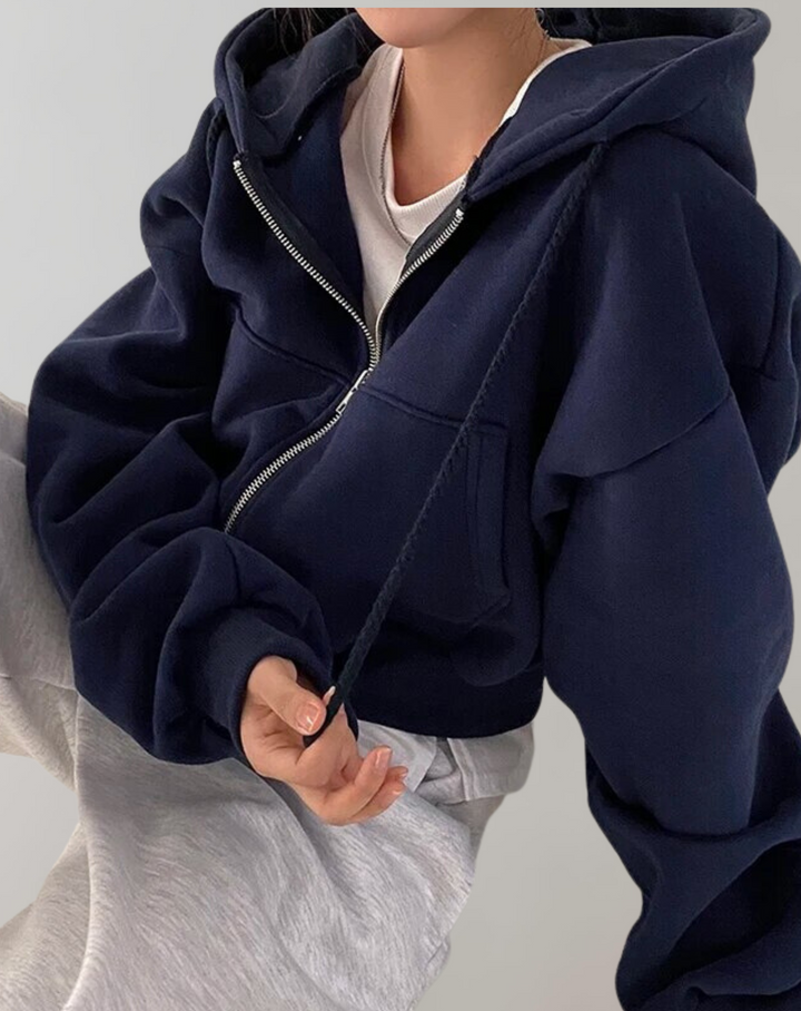 W&W Mode - Frauen Solid Hooded Sweatshirt